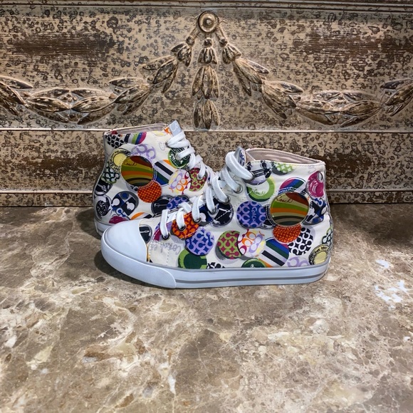Coach Cardinal High Top Graffiti Sneakers - Picture 4 of 8